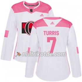 Ottawa Senators Trikot Kyle Turris 7 Adidas 2017-2018 Weiß Pink Fashion Authentic - Dame